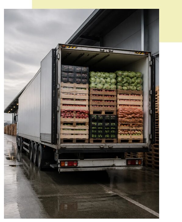 Перевозка плодоовощной продукции в Долгопрудный по цене от 5073 р. | Агросервис-Длг